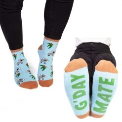 Mdi G'day Mate Koala Hidden Message Socks Mens Novelty Gifts