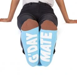 Mdi G'day Mate Kookaburra Hidden Message Socks Gifts For Sisters