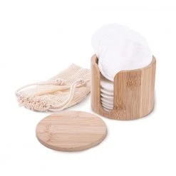 IsAlbi Makeup Removal Pads In Stylish Bamboo Box Gifts For Mum
