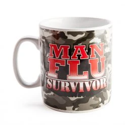 Mdi Mens Novelty Gifts Man Flu Survivor Giant Coffee Mug