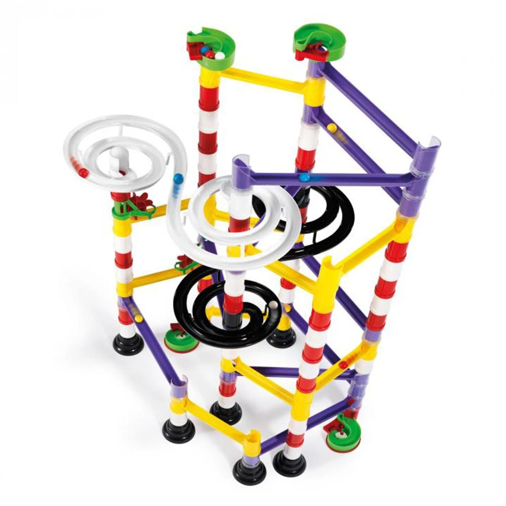 Heebiejeebies Migoga Double Spiral Marble Run Rollercoaster 111pc 2 Heebiejeebies Migoga Double Spiral Marble Run Rollercoaster 111pc