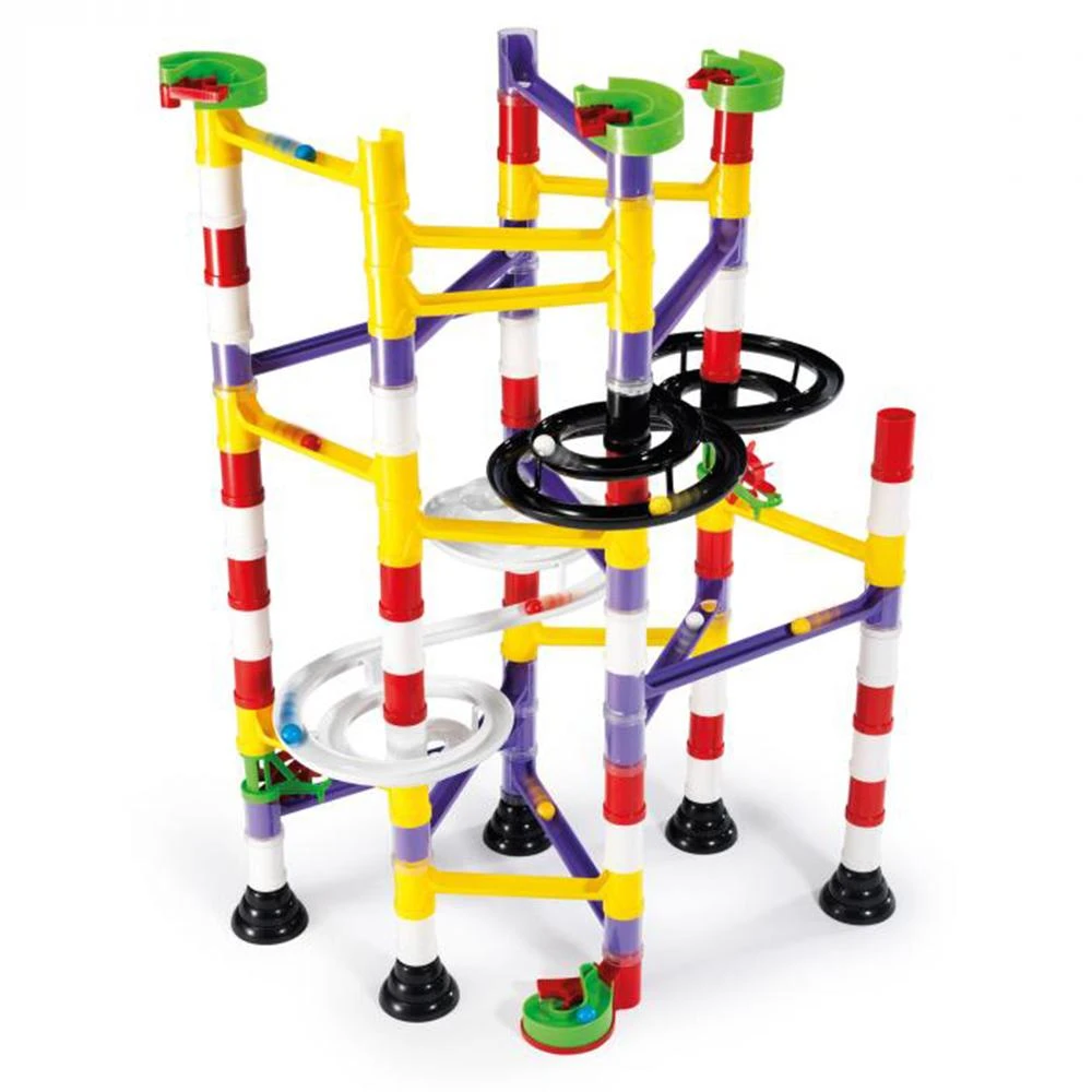 Heebiejeebies Migoga Double Spiral Marble Run Rollercoaster 111pc 1 Heebiejeebies Migoga Double Spiral Marble Run Rollercoaster 111pc