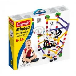 Heebiejeebies Migoga Double Spiral Marble Run Rollercoaster 111pc 9 Heebiejeebies Migoga Double Spiral Marble Run Rollercoaster 111pc