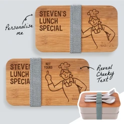 Yellow Octopus Personalised Personalised Assorted Bento Box With Cutlery - Lunch Special | Not Yours!