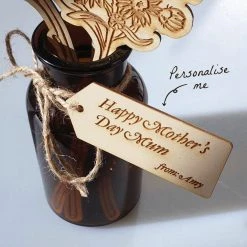 Yellow Octopus Personalised New Personalised Wooden Flower Bouquet