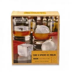 Outliving Sphere & Cube Ice Mould Set