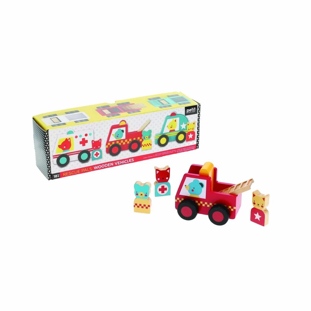 IsAlbi Rescue Pals Wooden Vehicles 2 IsAlbi Rescue Pals Wooden Vehicles