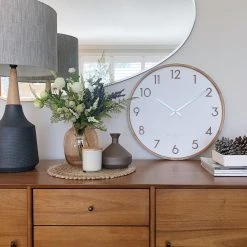 PS Home & Living Scarlett Minimalist Wall Clock White Executive Gifts