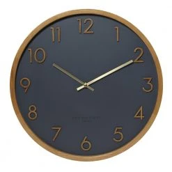 PS Home & Living Scarlett Minimalist Silent Movement Wall Clock Charcoal Executive Gifts