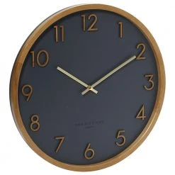 PS Home & Living Scarlett Minimalist Silent Movement Wall Clock Charcoal Executive Gifts