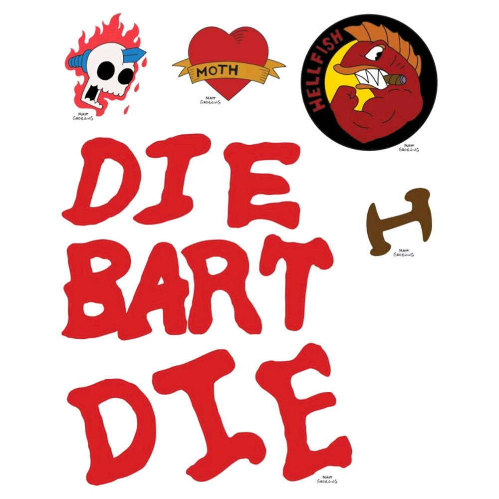 Ikon Collectables Mens Novelty Gifts The Simpsons Replica Temporary Tattoo Set 1 Ikon Collectables Mens Novelty Gifts The Simpsons Replica Temporary Tattoo Set