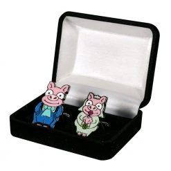 Ikon Collectables The Simpsons Official Pig Bride & Groom Replica Cufflinks