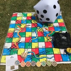 Jenjo Giant Snakes, Dots & Ladders Game - 2 In 1! Giant Products