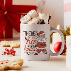 Yellow Octopus Exclusives - Mugs Office Gifts ThereÂ’s A Ho In This House | Christmas Santa Design