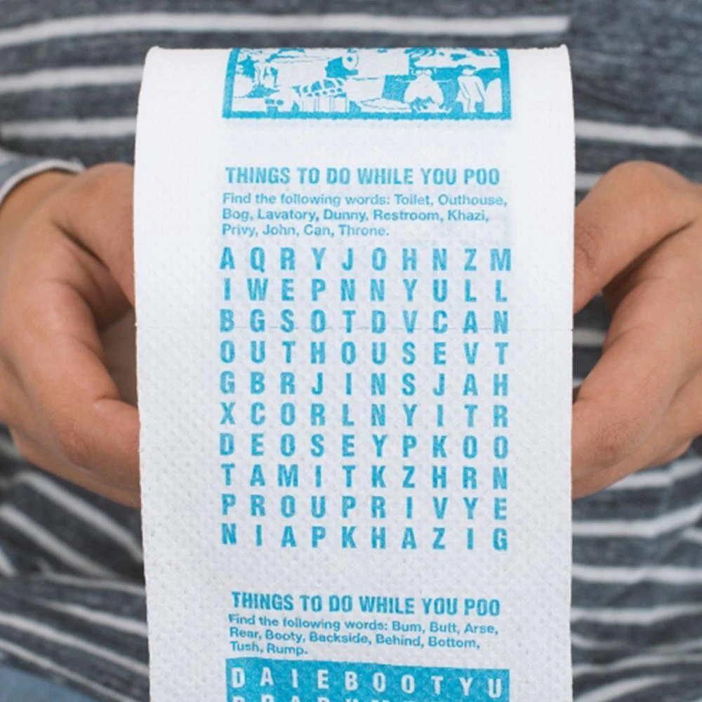 ThumbsUp! Things To Do While You Poo Novelty Toilet Paper 4 ThumbsUp! Things To Do While You Poo Novelty Toilet Paper
