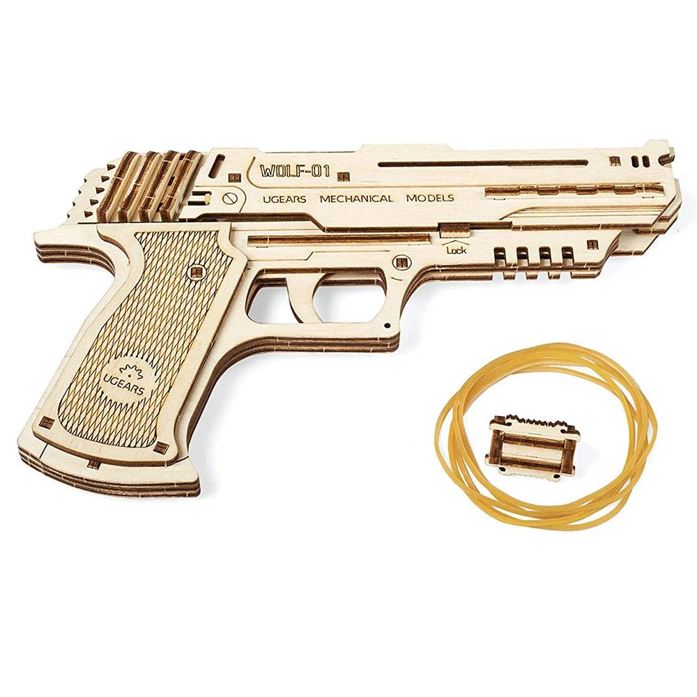 Ugears Wolf-01 Handgun Model Kit 2 Ugears Wolf-01 Handgun Model Kit