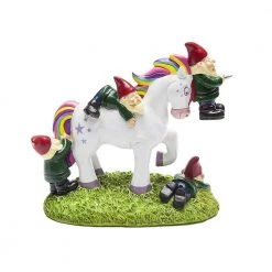 William Valentine Unicorn Attack Garden Gnome