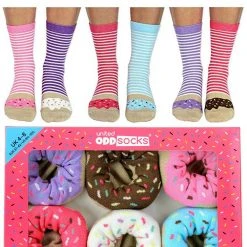 Outliving Gifts For Sisters Ladies Delicious Donut Odd Socks - 3 Pairs