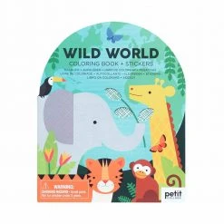 IsAlbi Wild World Colouring Book & Stickers New