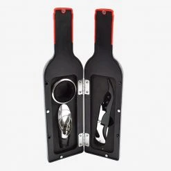 Paperie Wine Not? Small Wine Tool Set With Bottle Case Executive Gifts