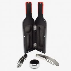 Paperie Wine Not? Small Wine Tool Set With Bottle Case Executive Gifts