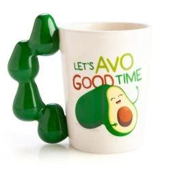 Mdi Let's Avo Good Time Avocado Handle Mug Mugs
