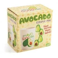 Mdi Let's Avo Good Time Avocado Handle Mug Mugs
