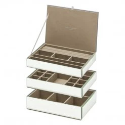 Yellow Octopus Personalised Personalised Mirror Stackable Jewellery Box Set