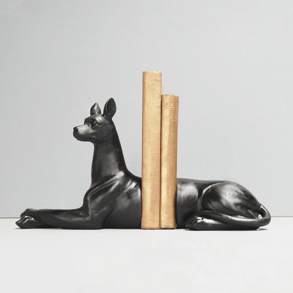 For Dad Black Dog Bookends | White Moose 1 For Dad Black Dog Bookends | White Moose