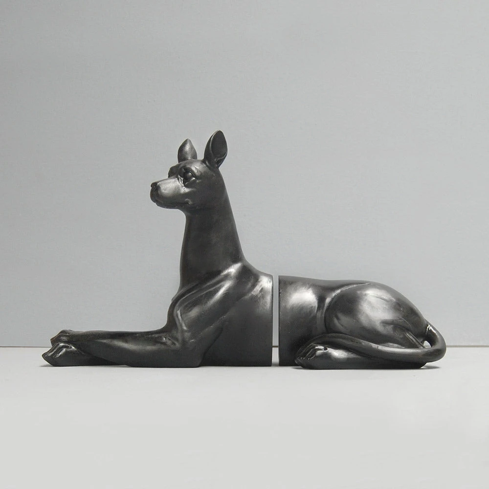 For Dad Black Dog Bookends | White Moose 2 For Dad Black Dog Bookends | White Moose