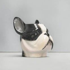 Ceramic Frenchie Planter Pot | White Moose 6 Ceramic Frenchie Planter Pot | White Moose