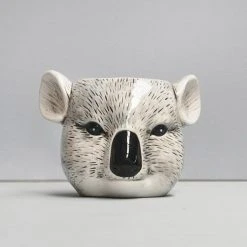 Ceramic Koala Planter Pot | White Moose