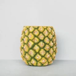 Pineapple Planter Pot Vessel | White Moose