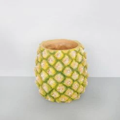 Pineapple Planter Pot Vessel | White Moose