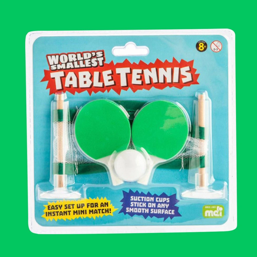 Mdi Man Cave Gifts World's Smallest Table Tennis Set 1 Mdi Man Cave Gifts World's Smallest Table Tennis Set