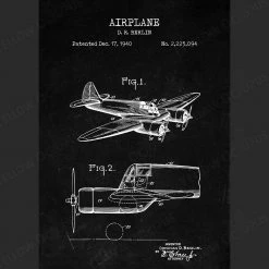 Yellow Octopus Exclusives - Prints Man Cave Gifts Airplane Patent Prints Wall Art | Set Of 3
