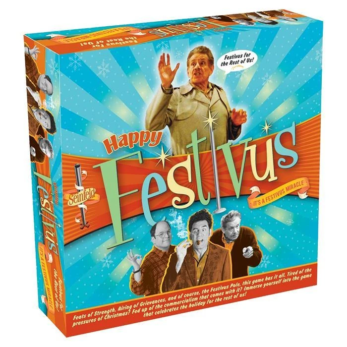 William Valentine Seinfeld "Happy Festivus!" Board Game 3 William Valentine Seinfeld "Happy Festivus!" Board Game