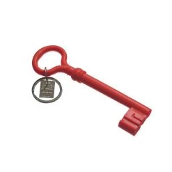 UNTIL Giant Silicone Key Keychain - Red | Areaware Giant Products