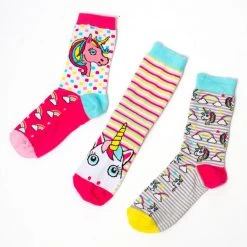 Outliving Magical Unicorn Odd Socks Gift Set - 3 Pairs Gifts For Sisters