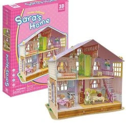 AM Living Sara's Home Dream Dollhouse 3D Puzzle 96pcs