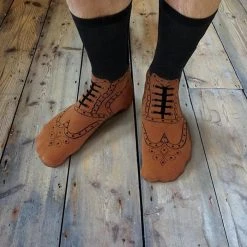 Curated Brogue Socks Mens Novelty Gifts