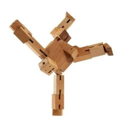 UNTIL Cubebot Small | Wooden Robot Puzzle Science STEM Toys