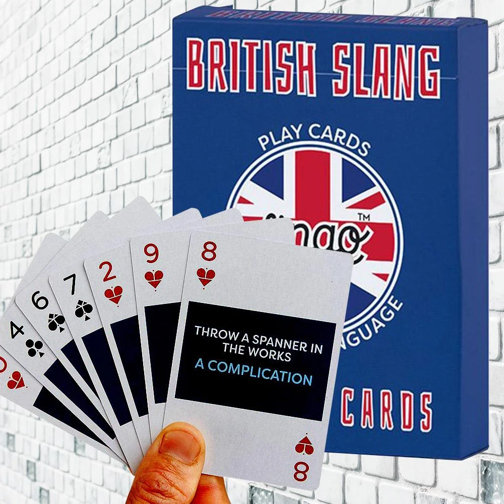 Curated British Slang Playing Cards Office Gifts 1 Curated British Slang Playing Cards Office Gifts