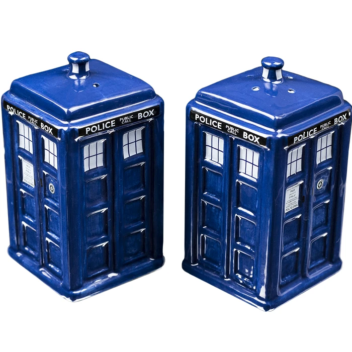 Ikon Collectables Doctor Who Tardis Salt & Pepper Shakers 1 Ikon Collectables Doctor Who Tardis Salt & Pepper Shakers