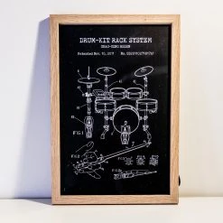 Yellow Octopus Exclusives - Prints For Dad Musical Instruments Patent Prints Wall Art | Set Of 3