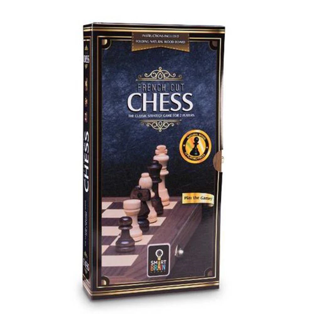 Heebiejeebies Office Gifts French Cut Wood Chess Set With Folding Board Case 3 Heebiejeebies Office Gifts French Cut Wood Chess Set With Folding Board Case