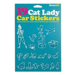 William Valentine Cat Lady Car Window Decal Stickers Gifts For Sisters