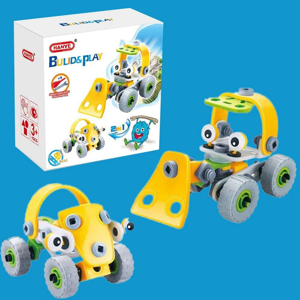 Johnco 2-in-1 Bulldozer Soft Block Build & Play Model Kit 56 Pieces 1 Johnco 2-in-1 Bulldozer Soft Block Build & Play Model Kit 56 Pieces