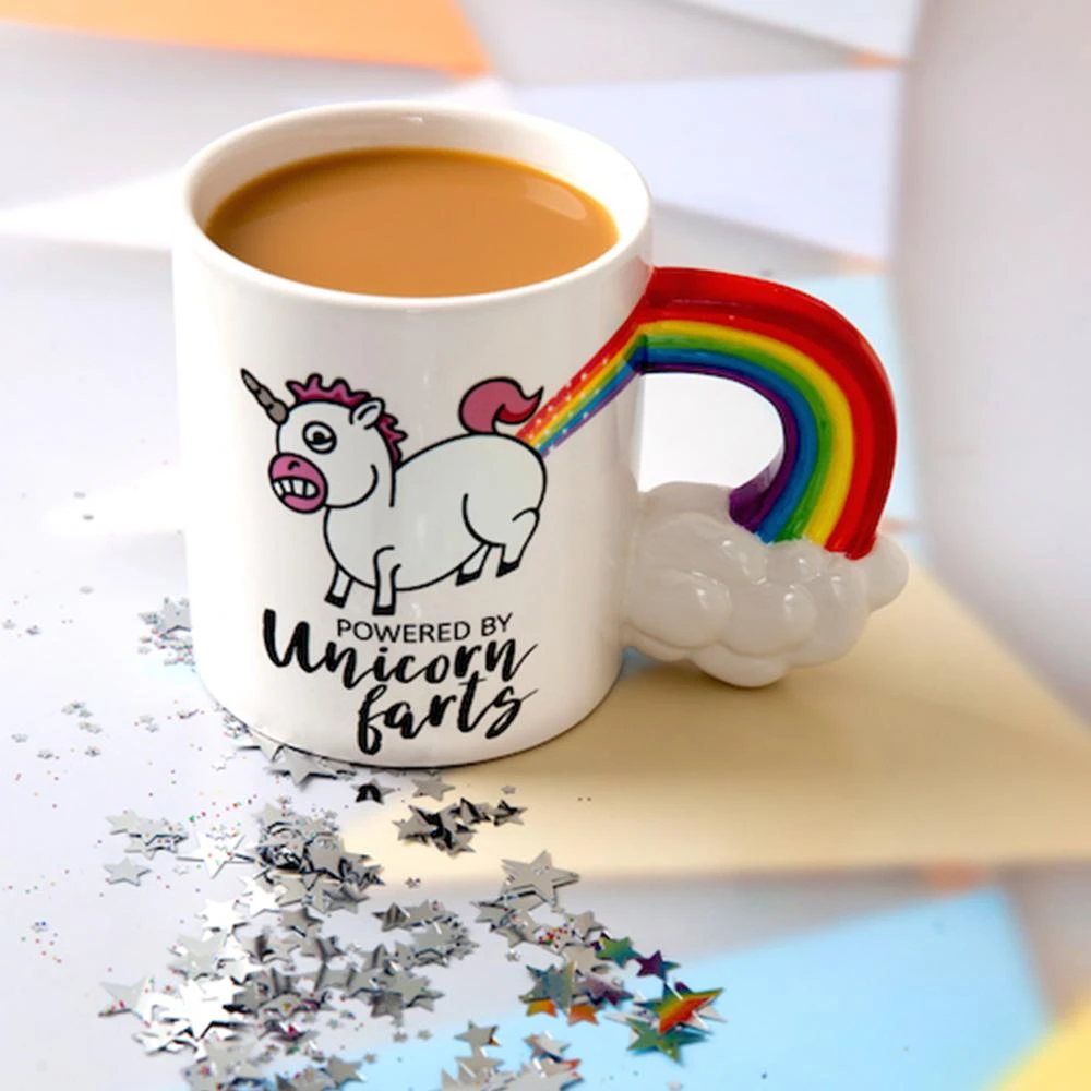William Valentine Office Gifts Powered By Unicorn Farts Oversized Rainbow Mug 1 William Valentine Office Gifts Powered By Unicorn Farts Oversized Rainbow Mug