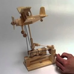AM Living Timberkits DIY Mechanical Biplane Model Executive Gifts 7 AM Living Timberkits DIY Mechanical Biplane Model Executive Gifts